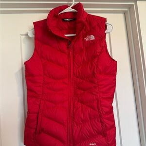 The North Face Red Puffer Vest